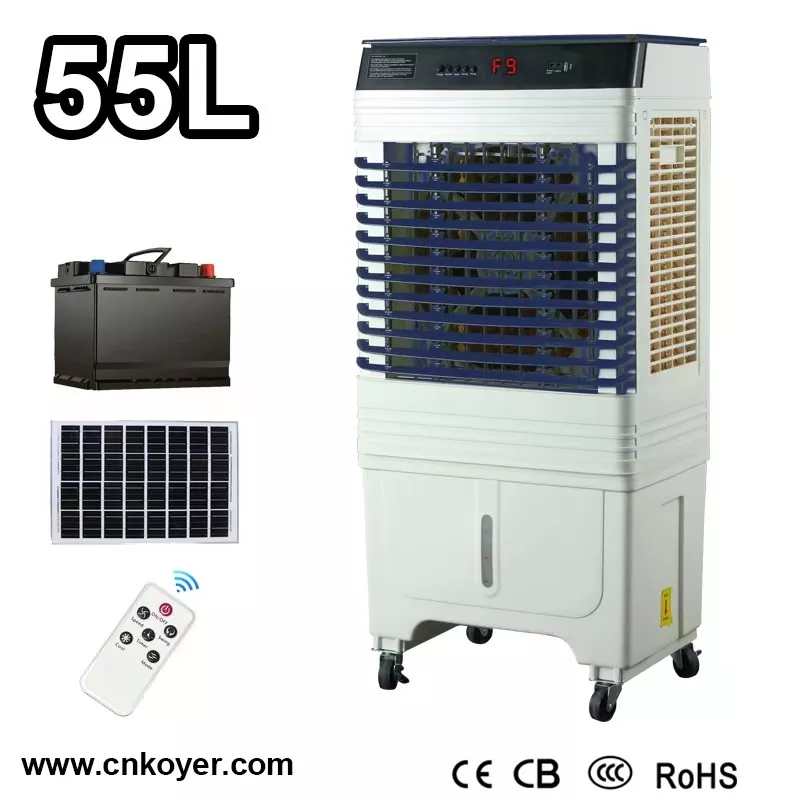 Интелигентен акумулаторен вентилатор за въздушно охлаждане